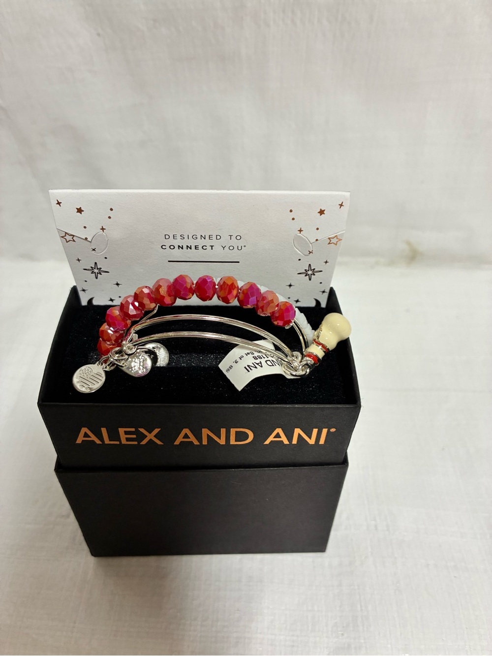 Alex and Ani Holiday Snowman 3 Bracelets Set